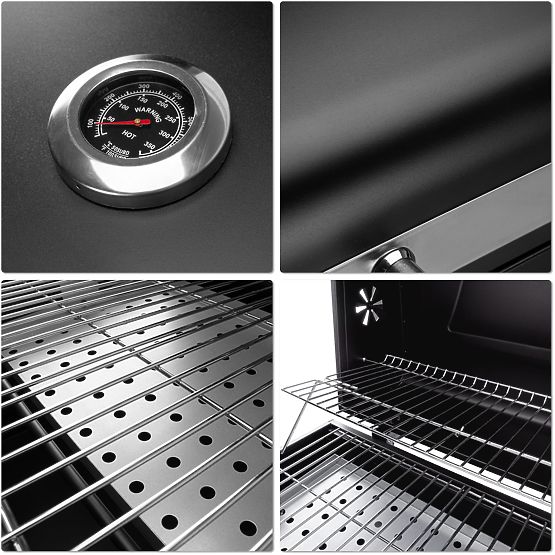 Barbecue a carbone da giardino con coperchio MEJOR