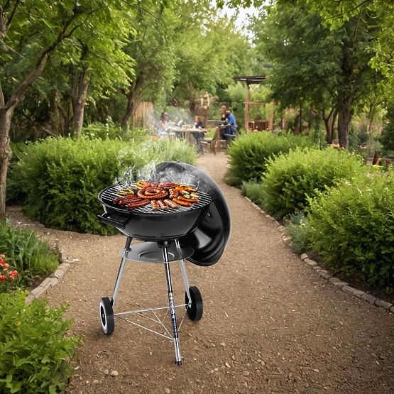 Barbecue a carbone da giardino RUND nero