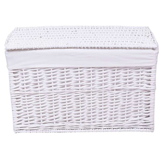 Baule in vimini bianco 160 L