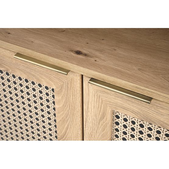 BORNEO REG-1 scaffale rovere artisan/nero (2p=1ks)