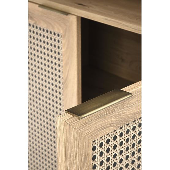 BORNEO REG-1 scaffale rovere artisan/nero (2p=1ks)