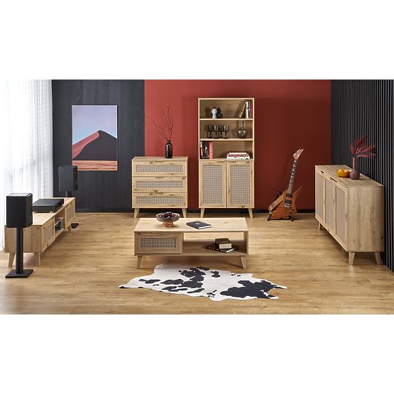 BORNEO RTV-1 Mobile TV rovere artisan/nero (1p=1ks)