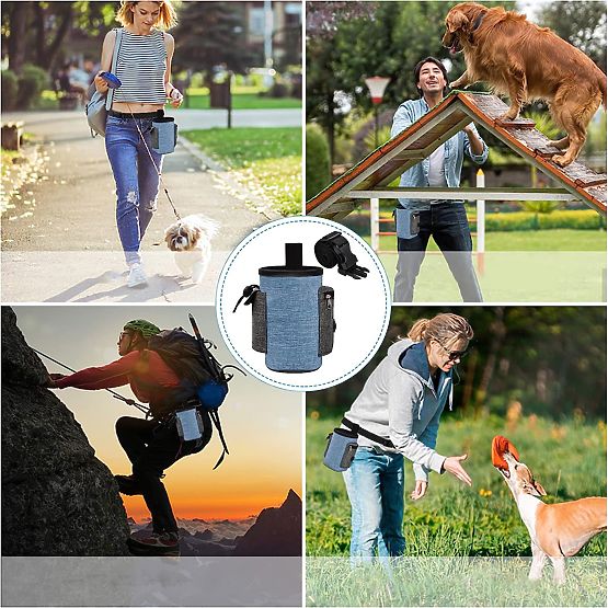 Borsa per snack per cani MAILO blu