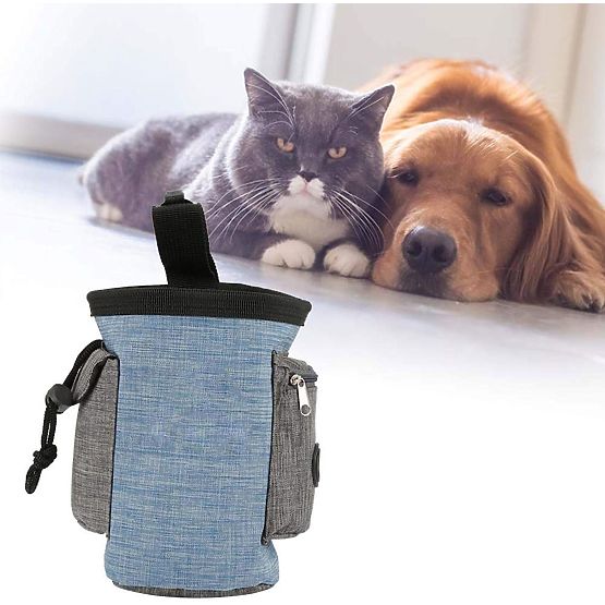 Borsa per snack per cani MAILO blu