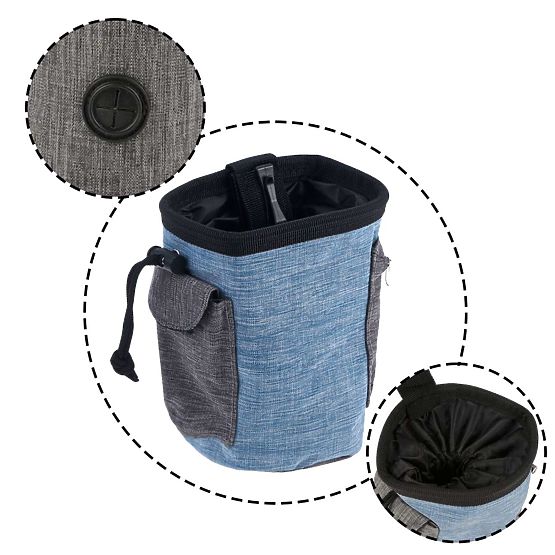 Borsa per snack per cani MAILO blu