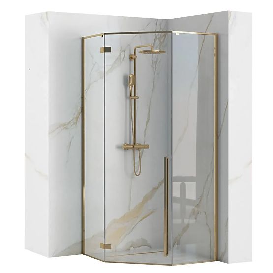 Box doccia Rea DIAMOND 100x100 ORO