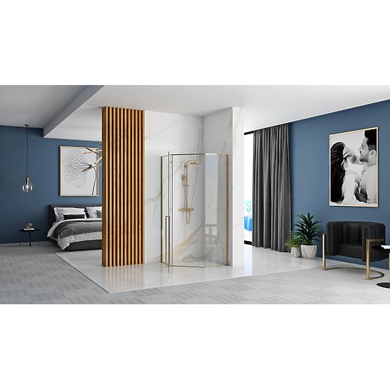 Box doccia Rea DIAMOND 100x100 ORO