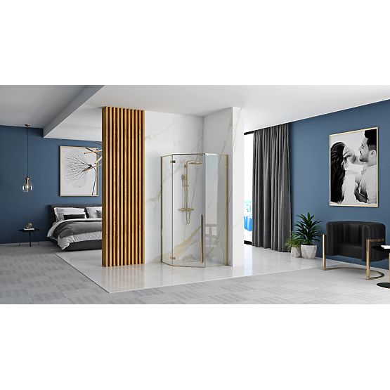 Box doccia Rea DIAMOND 100x100 ORO