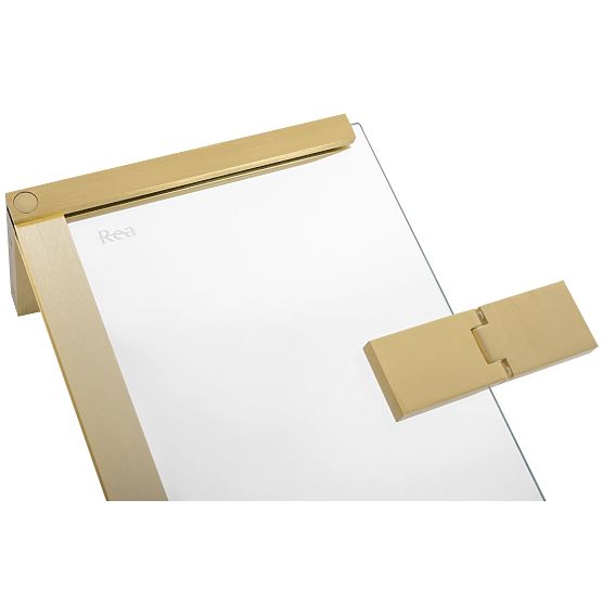 Box doccia REA Hugo Double 100x100 Oro Spazzolato