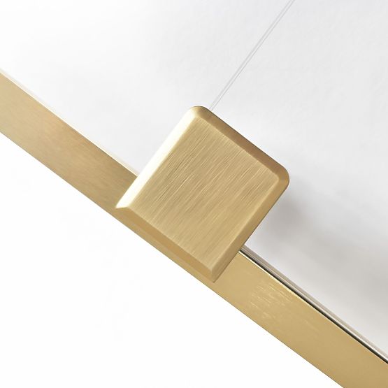 Box doccia REA Montana Double Oro Spazzolato 90x90