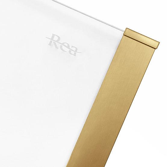 Box doccia SOLAR ORO Spazzolato 120x90