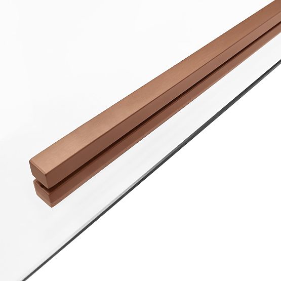 Box doccia SOLAR Rame Spazzolato 120x90