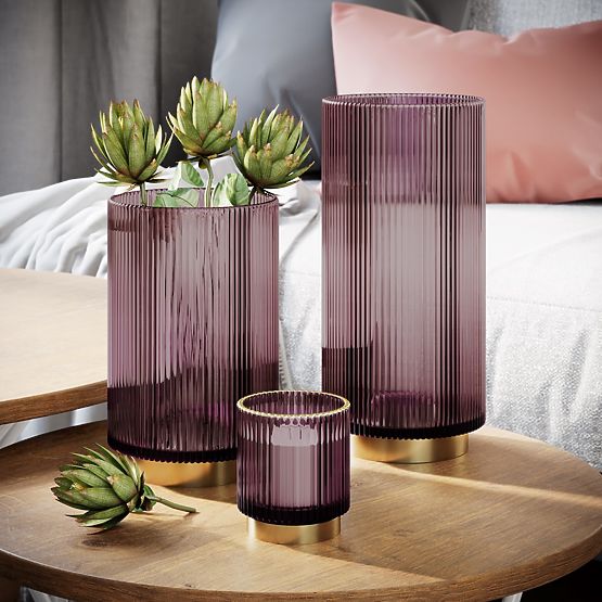 Candelabro POMPEY colore lilla ameliahome