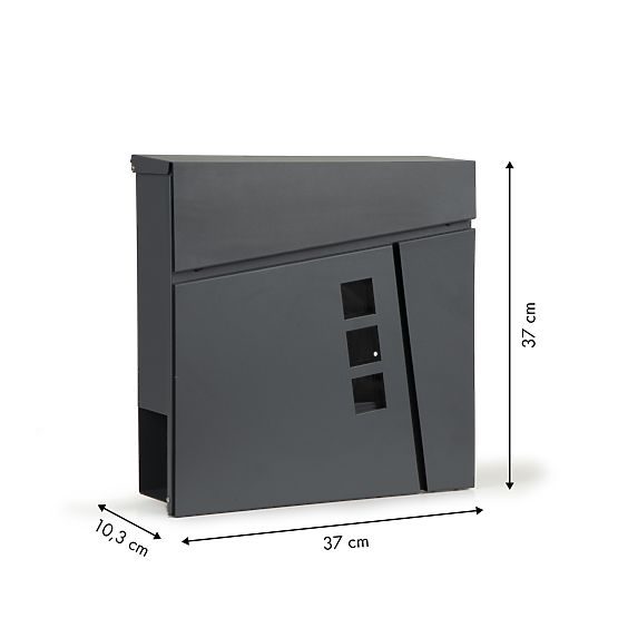 Cassetta postale lettere giornali acciaio zincato ModernHome