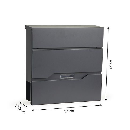 Cassetta postale per lettere e giornali in acciaio zincato