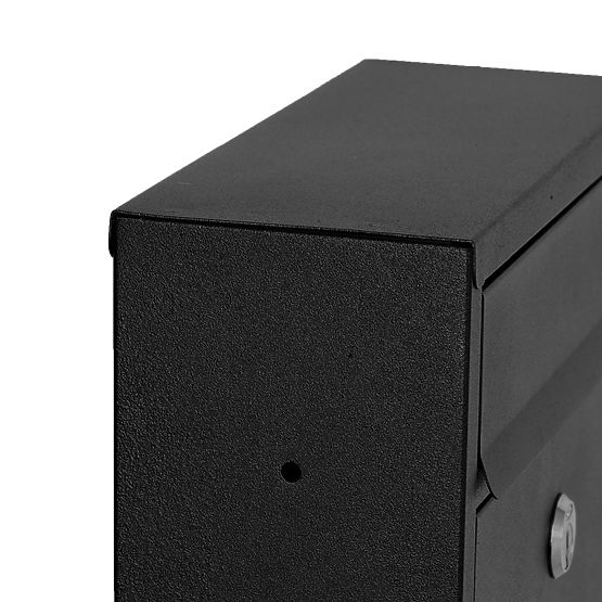 Cassetta postale per lettere Gustav nera con scritte