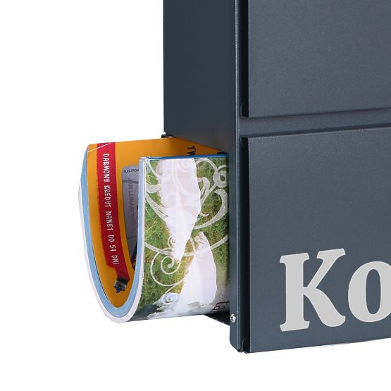 Cassetta postale per lettere Vidar antracite con scritte