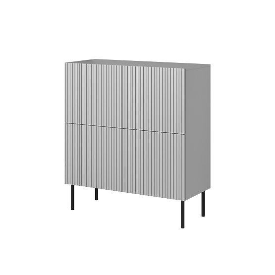 Cassettiera ASENSIO KM-2 grigio chiaro, gambe: nero (2p=1ks)