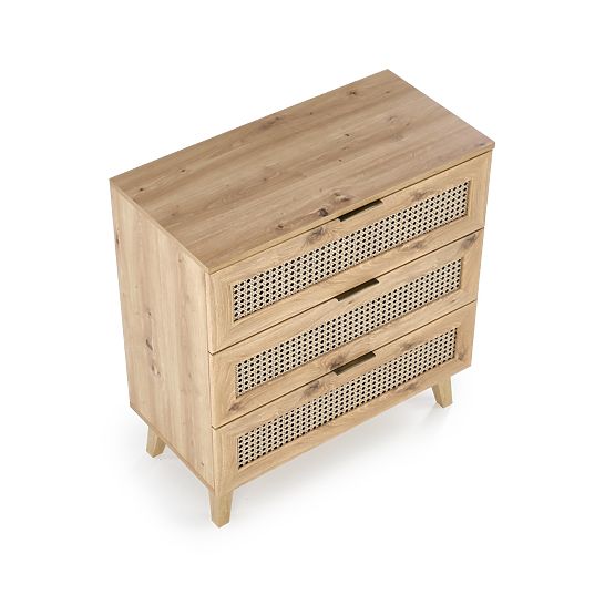 Cassettiera BORNEO KM-2 rovere artisan/nero
