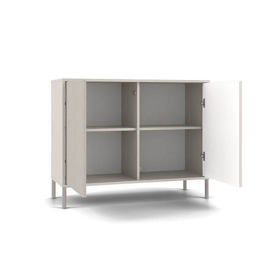 Cassettiera KAMARO 2D SLIM Pannello Frontale Lamellare CASHMERE
