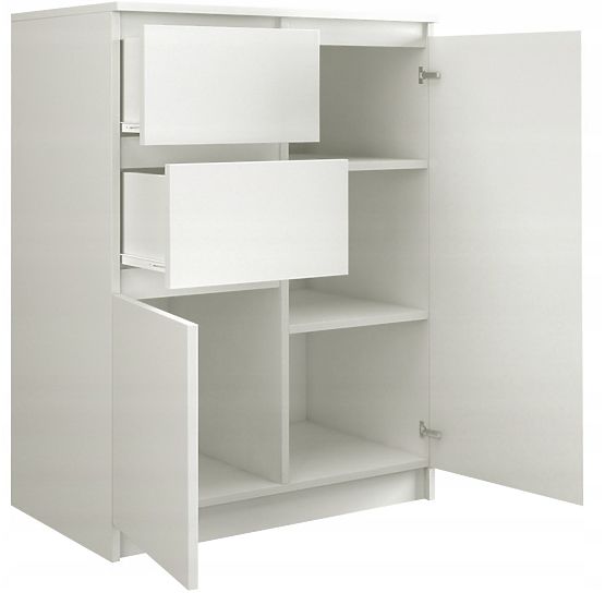Cassettiera Malwa 2D2S BIANCO