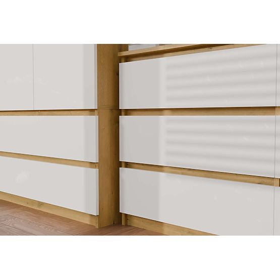 Cassettiera Malwa M6 120 ROVERE ARTIGIANO BIANCO