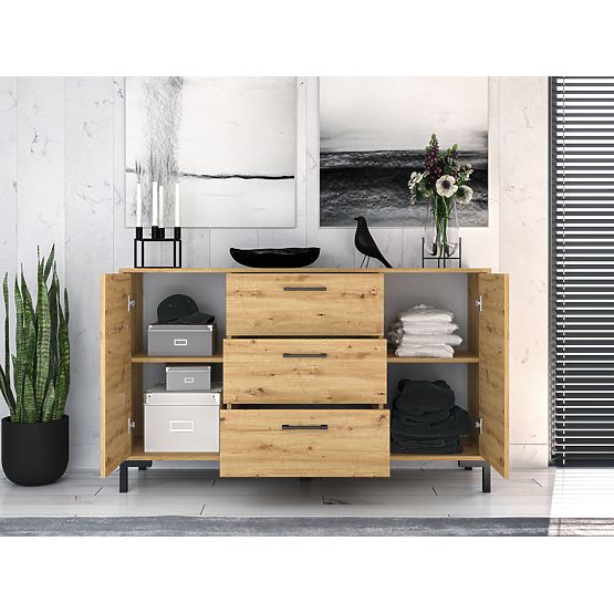 Cassettiera Nevio - rovere artigianale