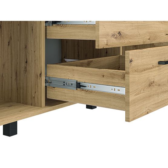 Cassettiera Nevio - rovere artigianale