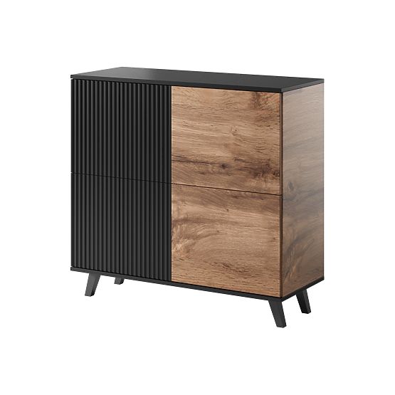 Cassettiera RANDOM KM-2 - Rovere Wotan/Nero