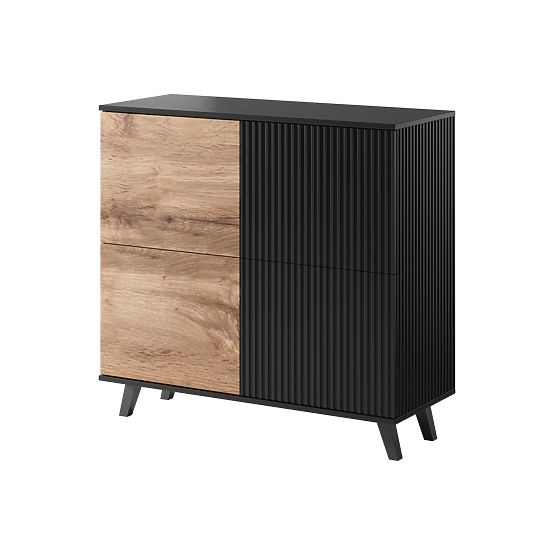 Cassettiera RANDOM KM-2 - Rovere Wotan/Nero