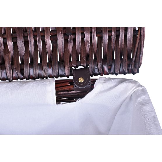 Cesto di vimini marrone 114 L