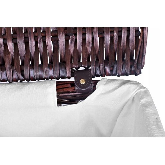 Cesto in vimini 72L 40x30x60 cm marrone