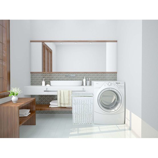 Cesto in vimini bianco 114 L