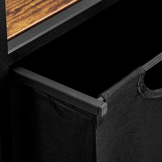 Cesto per biancheria con scaffale 3 scomparti ARTUS