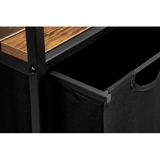 Cesto per biancheria con scaffale 3 scomparti ARTUS