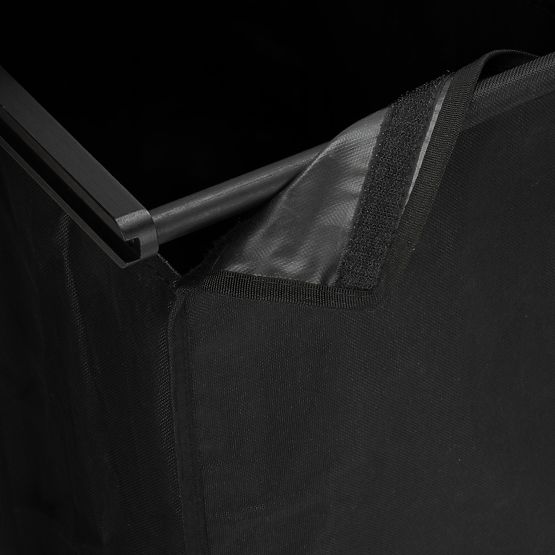 Cesto per biancheria in bambù HANOI BLACK NERO