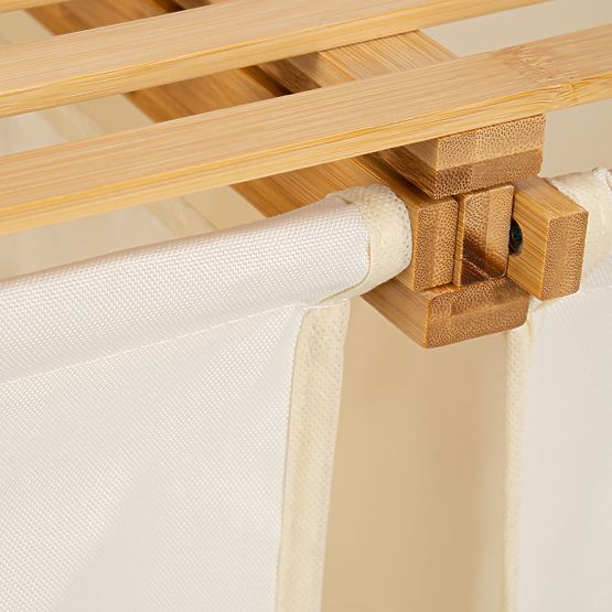 Cesto per biancheria o giocattoli in bambù HANOI 2 scomparti