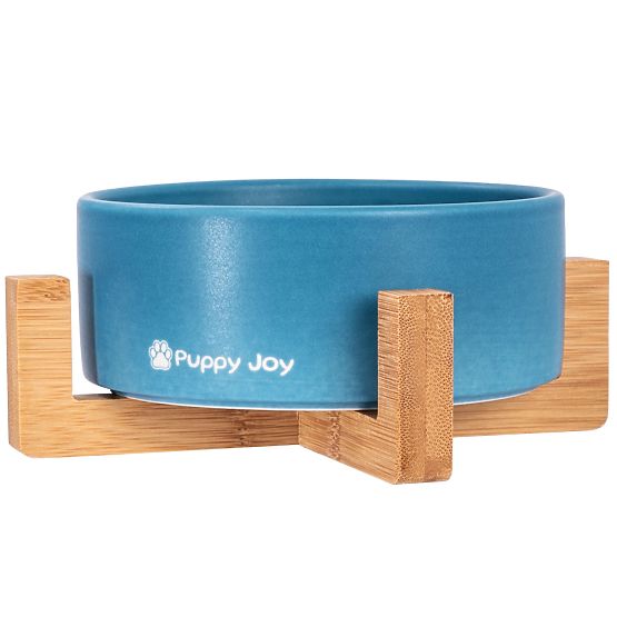 Ciotola in ceramica per cane o gatto blu PJ-033