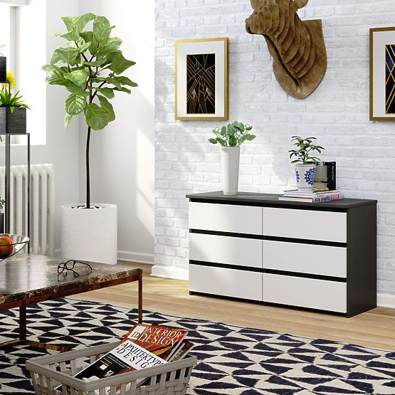 COMÒ CL100 6 CASSETTI GRIGIO / BIANCO