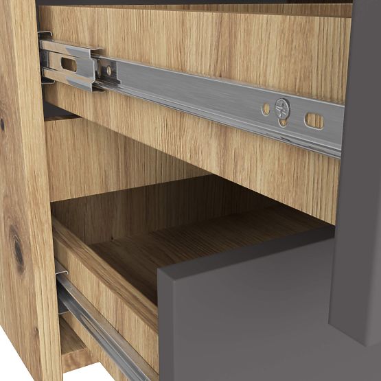 COMÒ CL100 6 CASSETTI ROVERE ARTISAN / GRIGIO