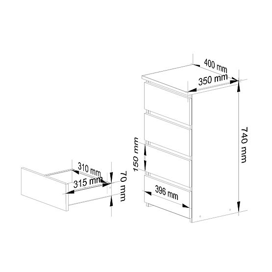 COMÒ CL4 PK ROVERE SONOMA / BIANCO