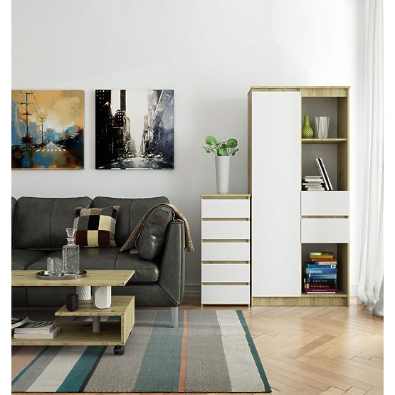 COMÒ CL5 PK ROVERE ARTIGIANO / BIANCO