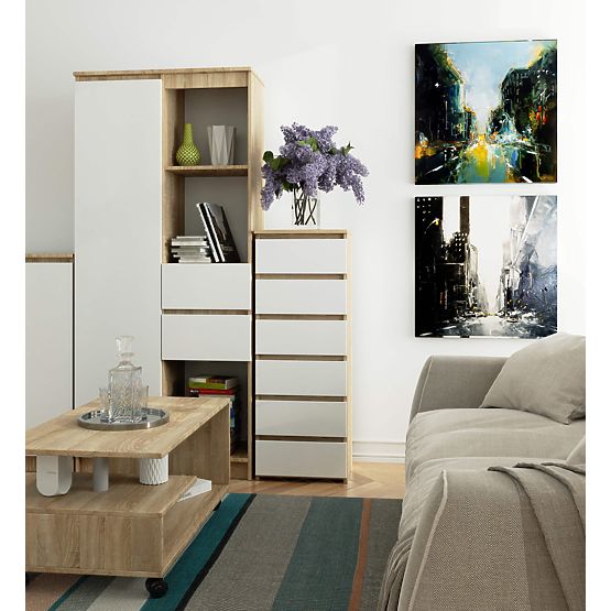 COMÒ CL6 PK ROVERE SONOMA / BIANCO