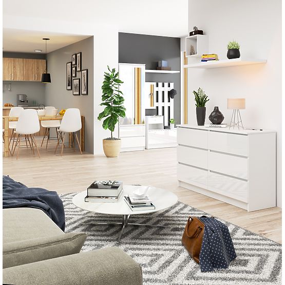 COMÒ K120 6 CASSETTI CLP PK BIANCO LUCIDO