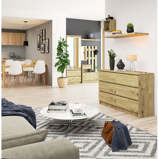 COMÒ K120 6 CASSETTI CLP ROVERE ARTISAN