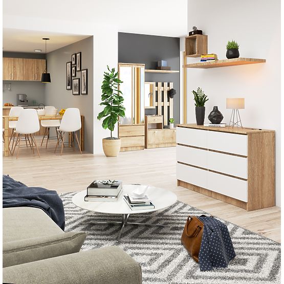 COMÒ K120 6SZ CLP PK ROVERE SONOMA / BIANCO