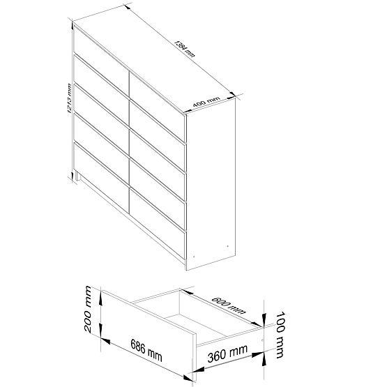 COMÒ K140 10SZ CLP PK BIANCO LUCIDO