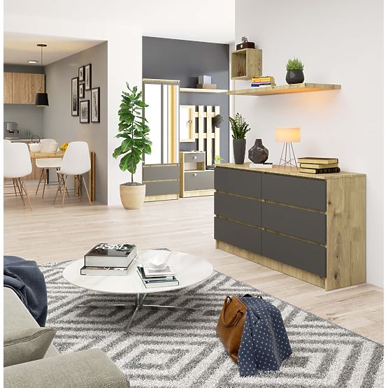 COMÒ K140 6SZ CLP ROVERE ARTISAN / GRIGIO