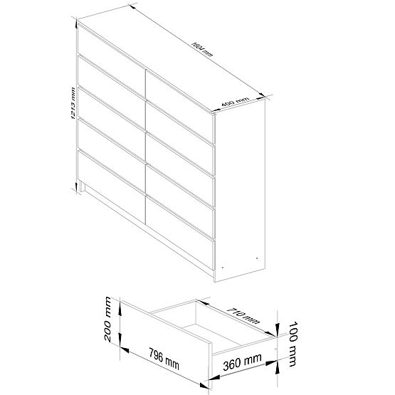 COMÒ K160 10SZ CLP PK ROVERE ARTIGIANALE