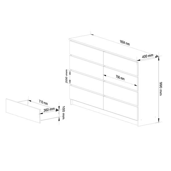 COMÒ K160 8SZ CLP PK BIANCO